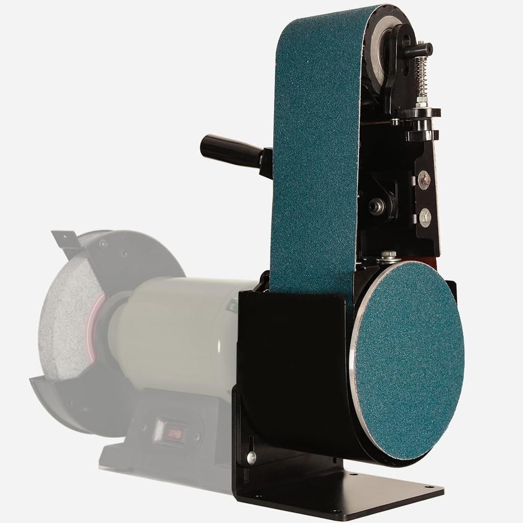 4"x 36" Belt Sander Attachment for Bench Grinder, 4x36-inch Belt and 7-inch Disc for 8"/10" inch Bench Grinder, BD3647