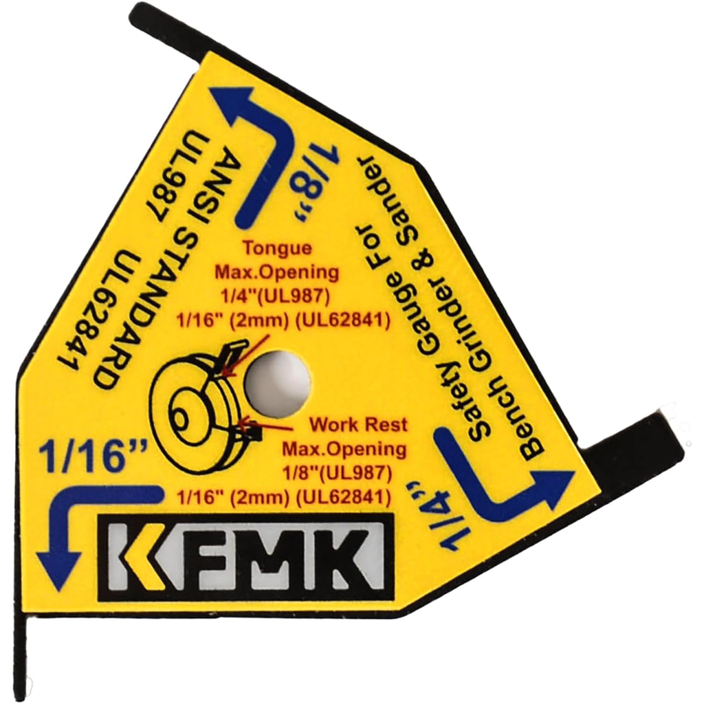 Bench Grinder & Belt Sander Safety Gauge, Pack of 2