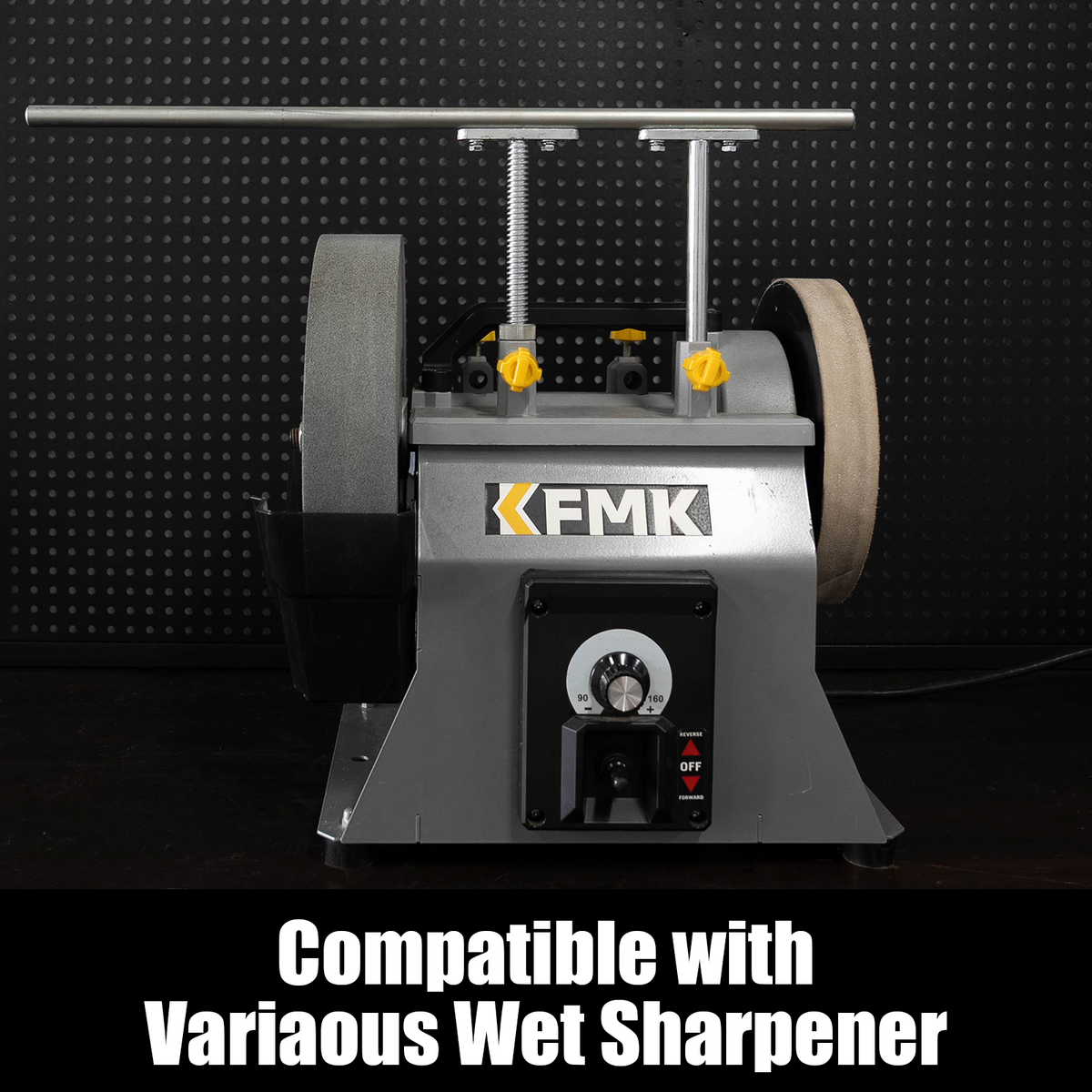 KFMK Universal Extended Knife Sharpening Support Jig 17.2" with Precision Micro-Adjustment, Sharpening Jig Fit for Tormek T-8 T-7 T-4 T-3 & older models, Extra Long Stabilizer Bar