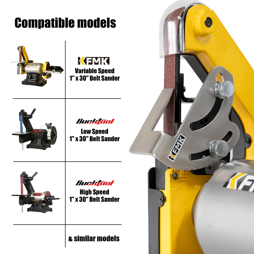 KFMK KSAG-5 Pro Angle Guide for 1x30 Belt Sander with Angle Plate