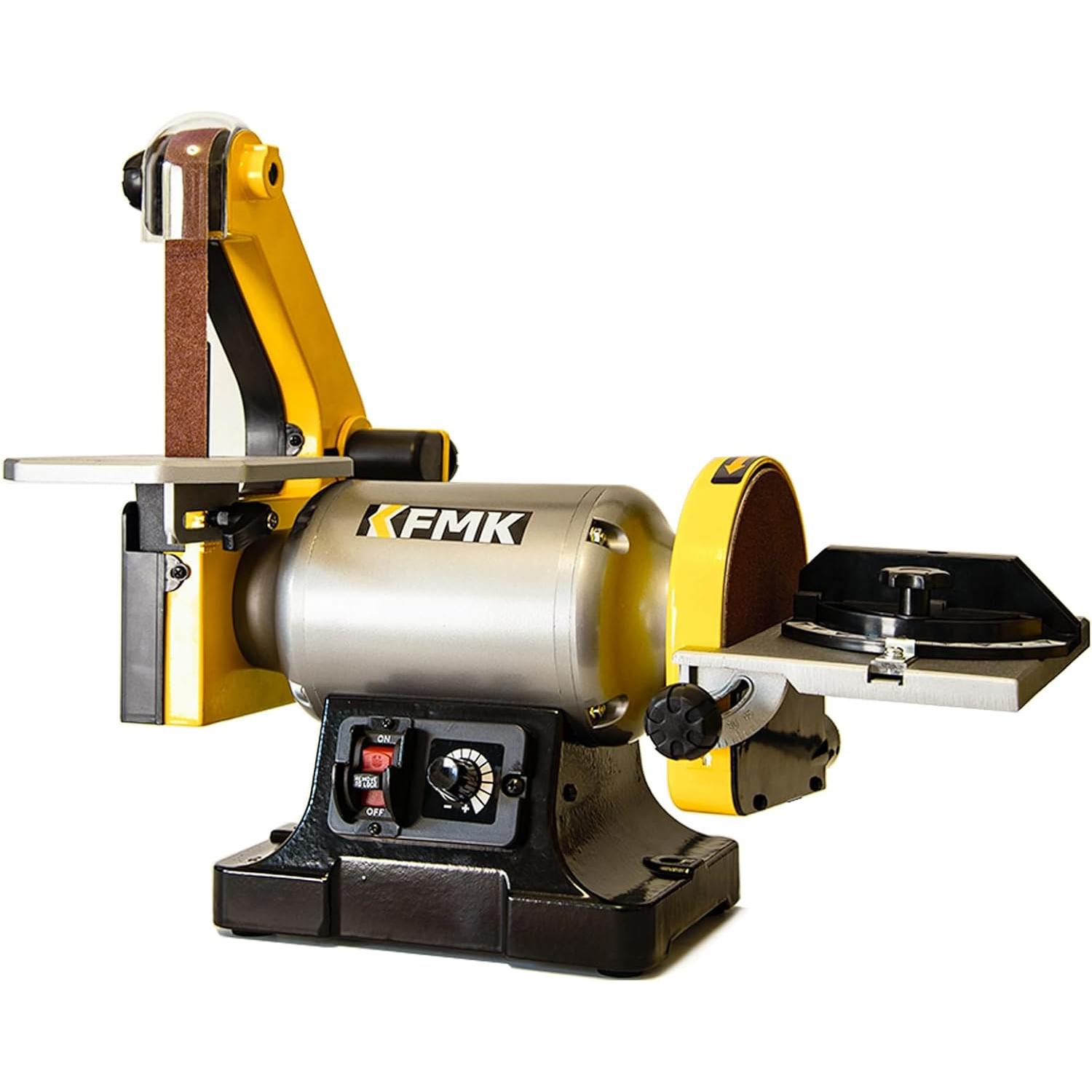 Variable Speed 1" x 30" Belt & 6" Disc Sander Combo, 3/4 HP Direct-Drive Motor, 2000–3400 RPM Disc / 1909–3248 SFPM Belt