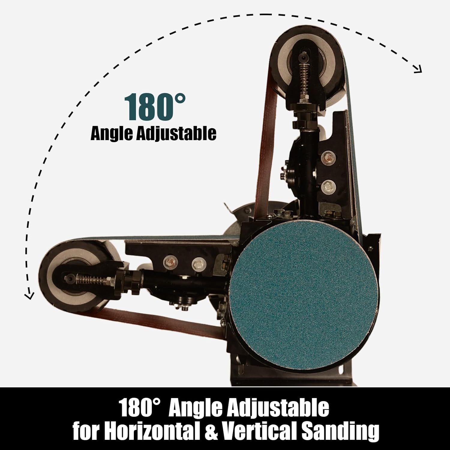 4"x 36" Belt Sander Attachment for Bench Grinder, 4x36-inch Belt and 7-inch Disc for 8"/10" inch Bench Grinder, BD3647