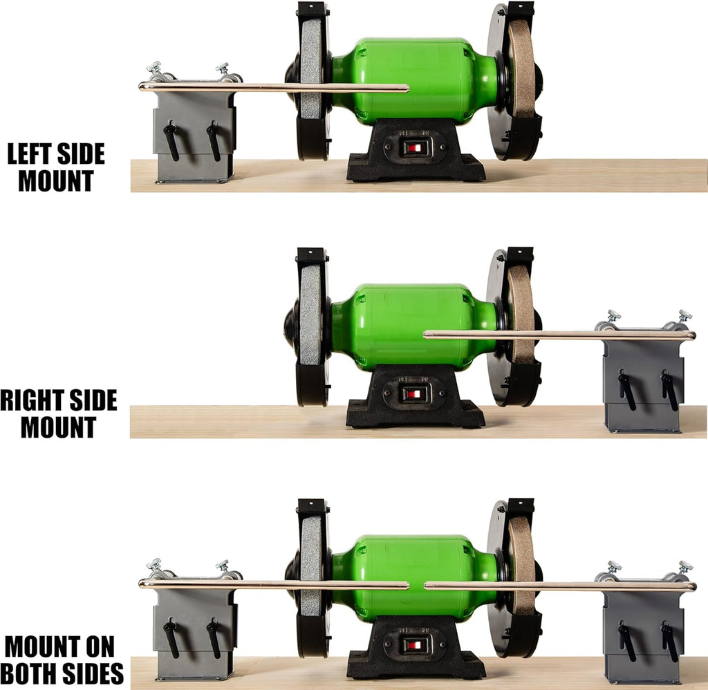 Bench Grinder Mounting Set for Tormek, KFMK Sharpening Jigs, Supporting Arm for Sharpening System, Bench Grinder Universal Support for Sharpening Jigs