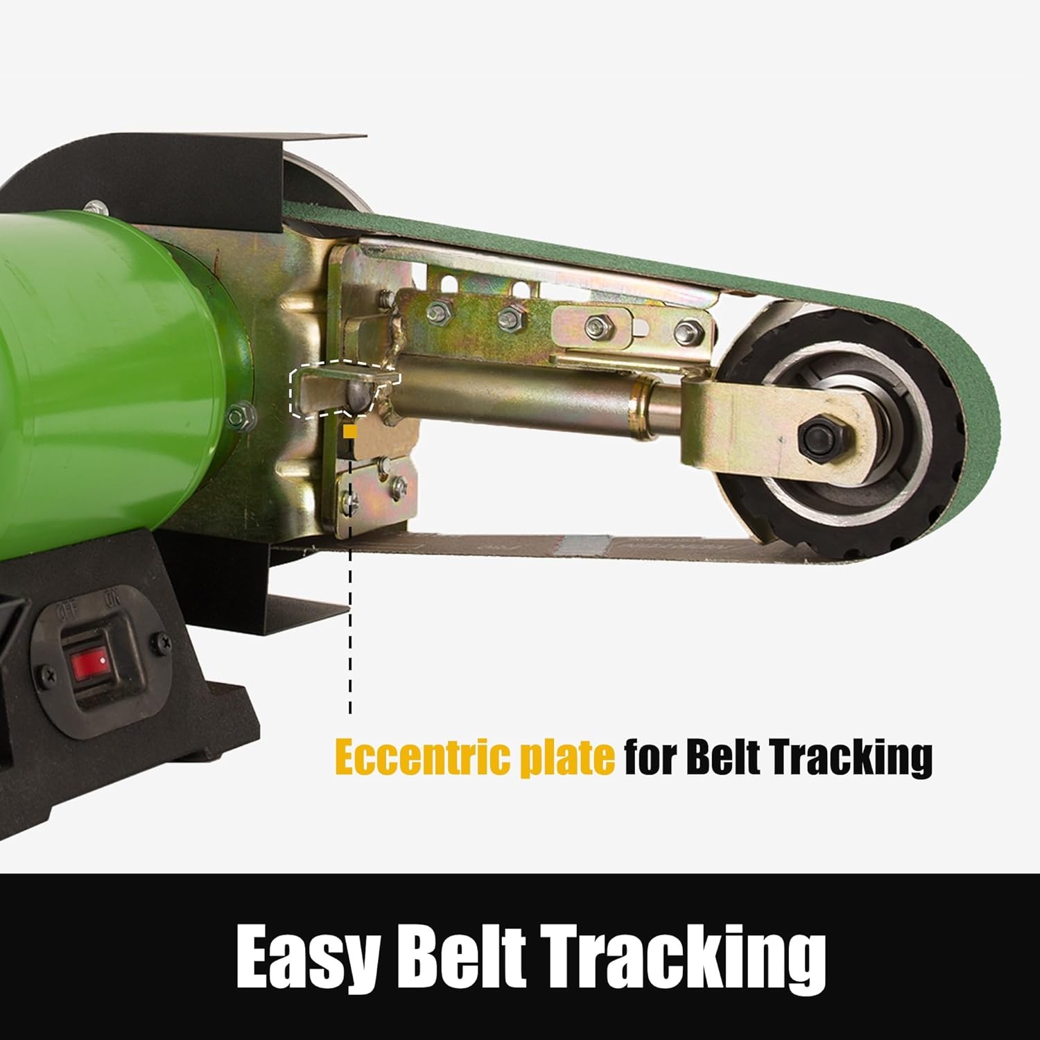 2“x 36" Belt Sander Attachment for Bench Grinder, 2x36-inch Belt and 7-inch Disc