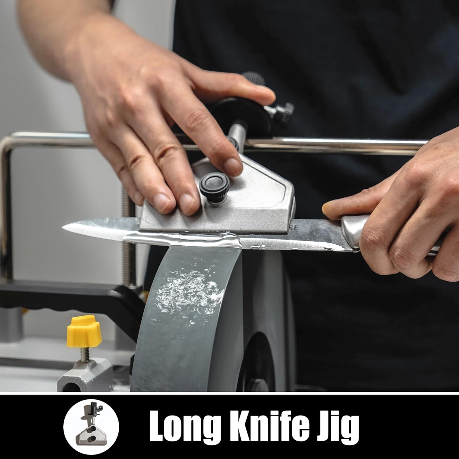Sharpening Accessory Kit for Wet Sharpening System, Long knife Jig, Short Knife JIg, Axe Jig, and scissors jig, Compatible with Tormek, Wen, KFMK, Bucktool, Jet Wet Sharpener and Bench Grinders