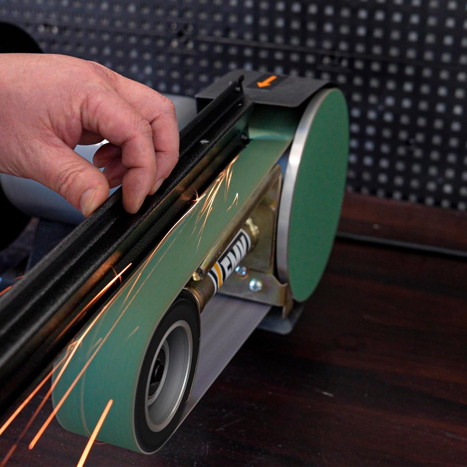 2“x 36" Belt Sander Attachment for Bench Grinder, 2x36-inch Belt and 7-inch Disc