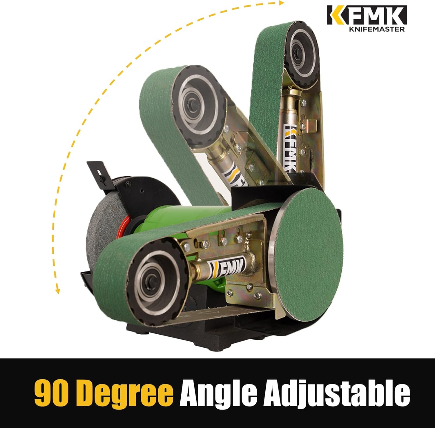 2“x 36" Belt Sander Attachment for Bench Grinder, 2x36-inch Belt and 7-inch Disc