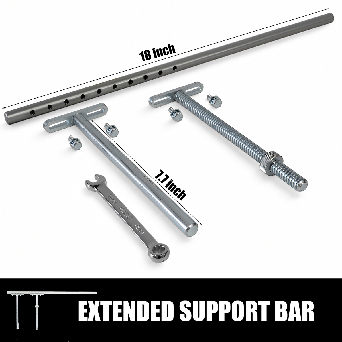 KFMK Universal Extended Knife Sharpening Support Jig 17.2" with Precision Micro-Adjustment, Sharpening Jig Fit for Tormek T-8 T-7 T-4 T-3 & older models, Extra Long Stabilizer Bar