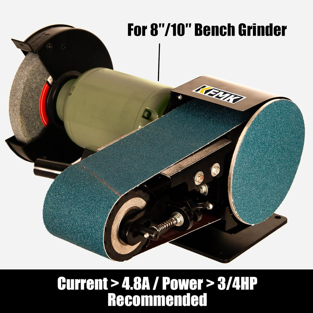 4"x 36" Belt Sander Attachment for Bench Grinder, 4x36-inch Belt and 7-inch Disc for 8"/10" inch Bench Grinder, BD3647